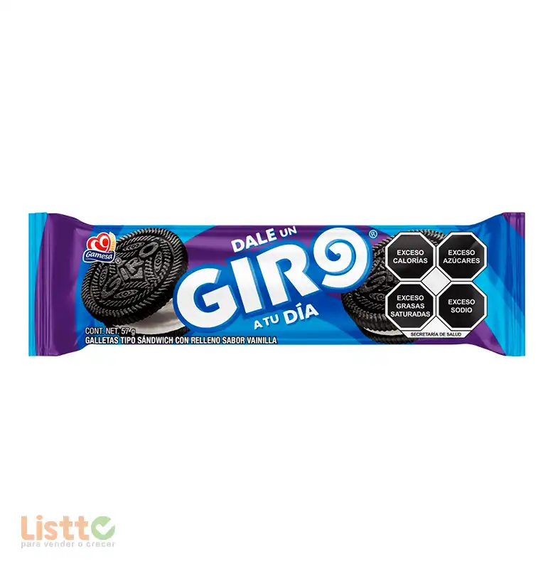 Galletas Gamesa Sandwich Giro 57 Gr.