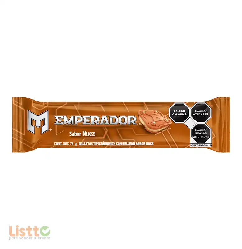 Galletas Gamesa Sandwich Emperador Nuez 72 Gr.