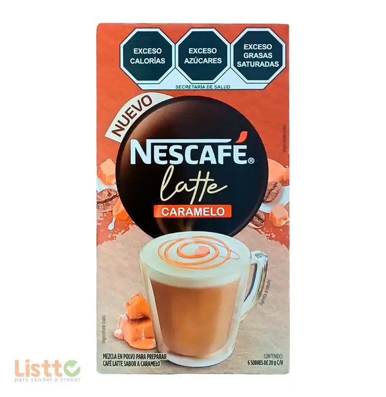 Bebida Nescafé Latte Caramelo 6/20 Gr.