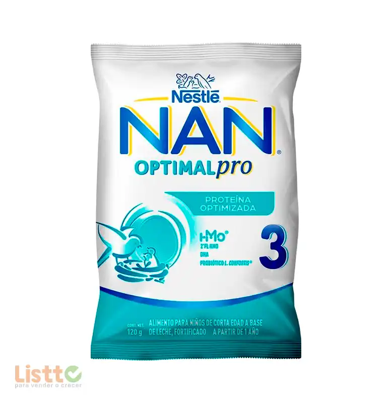 Leche Nan Optimal Pro Número 3 120 Gr.