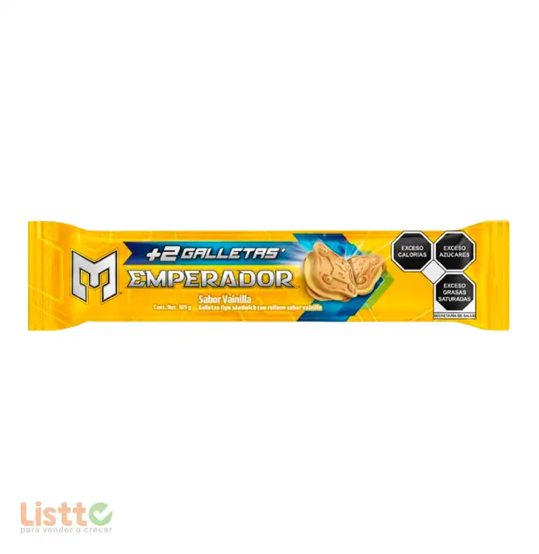 Galletas Gamesa Sándwich Emperador Vainilla 109 g