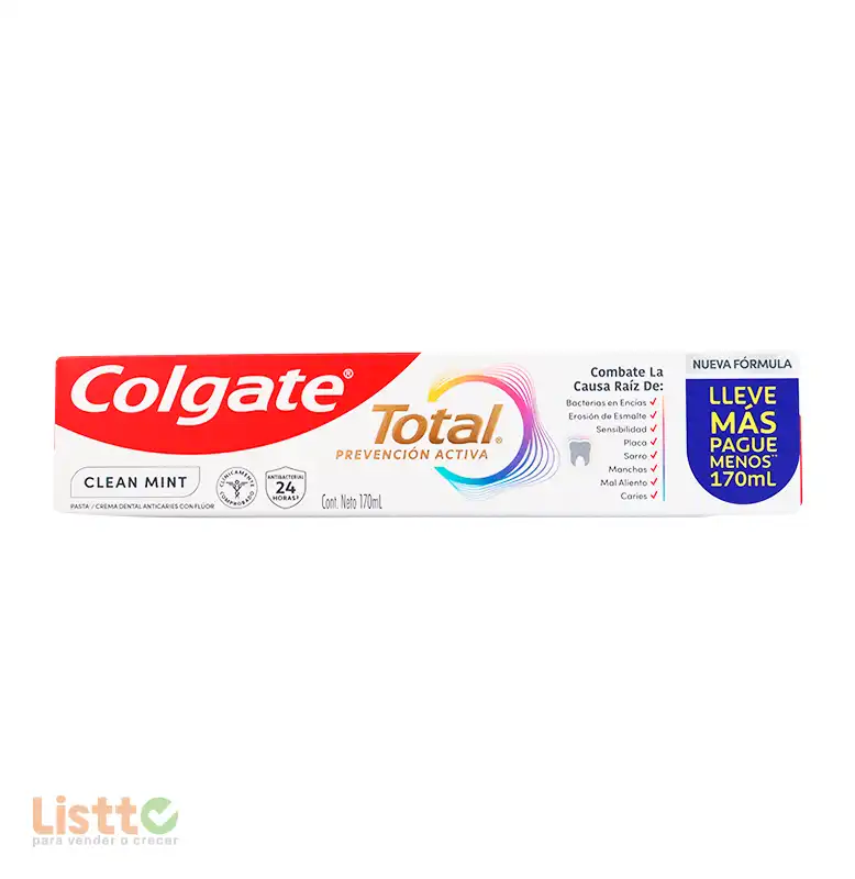Crema Dental Colgate Total Clean Mint 170 ml.