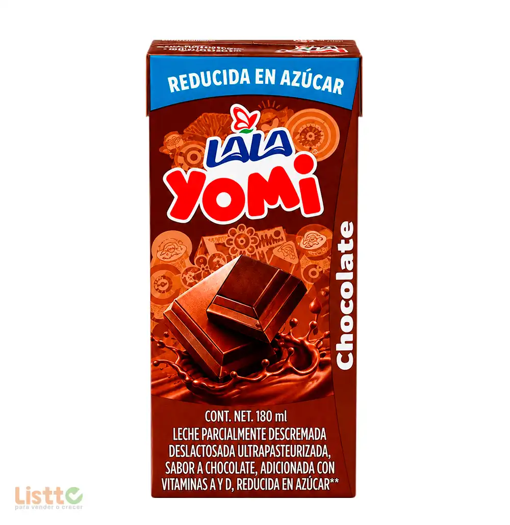 Leche Lala Yomi Chocolate Reducida en Azucar 180 ML.