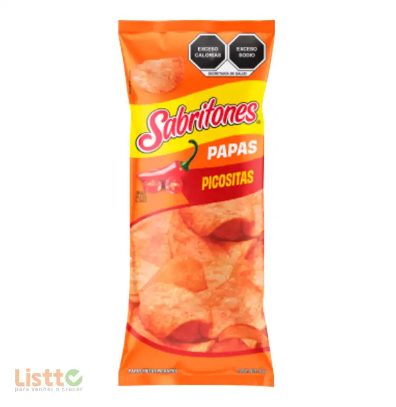 Botanas Sabritas Sabritoenes Papas Picositas 90 GR.
