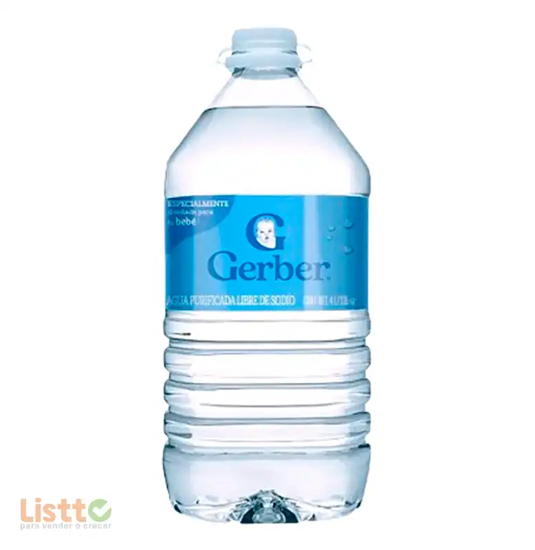 Agua Natural Gerber 4 lt.
