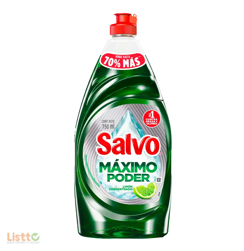 Detergente Salvo Maximo Poder Liquido 750 ML.