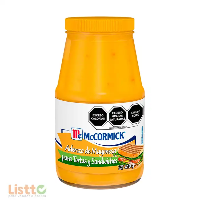 Mayonesa Aderezo Mc Cormick Tortas y Sándwich 410 gr.