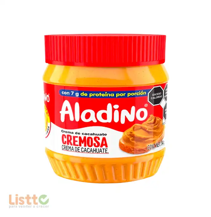 Crema de Cacahuate Aladino Cremosa 340 gr.