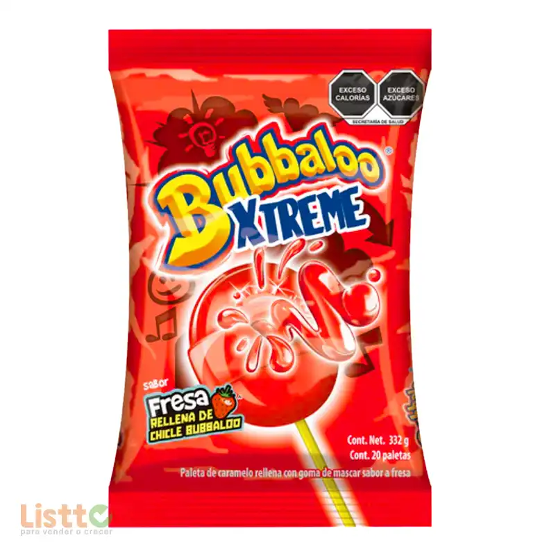 Paleta Bubbaxtreme Fresa 20 pz.