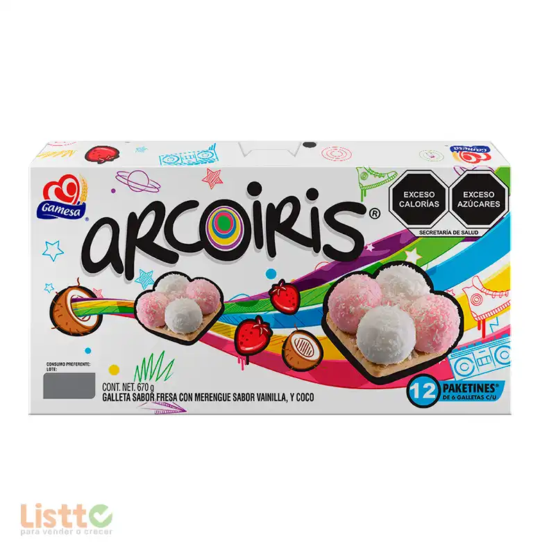 Galletas Gamesa Mere ngue Arcoiris 670 Gr.