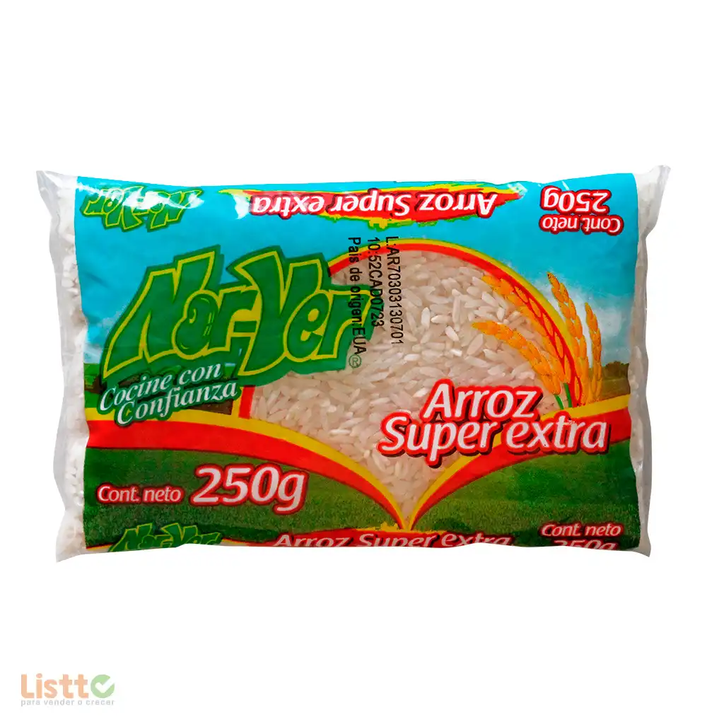 Arroz Nor Ver Súper Extra 250 gr.