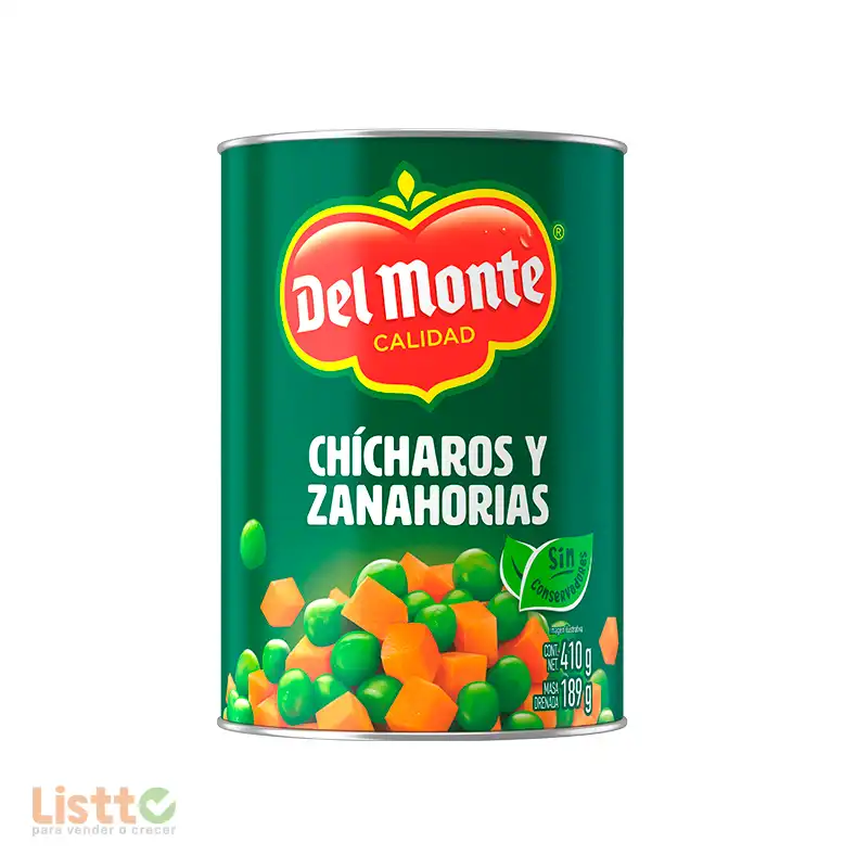 Chícharo con Zanahoria Del Monte 410 gr.
