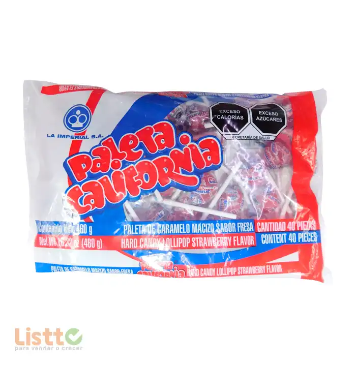paleta La Imperial California Fresa 40 Pz.