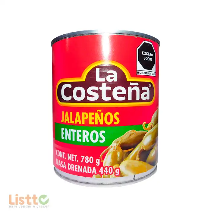 Chiles Jalapeños Enteros La Costeña 780 gr.
