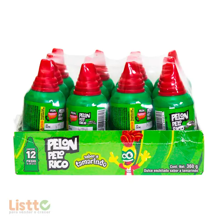 Dulce Pelón Pelo Rico Tamarindo Enchilado 12 pz.