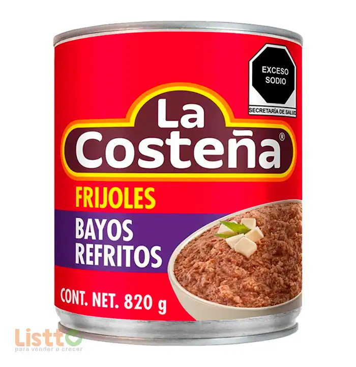 Frijol Bayo Refrito La Costeña 820 Gr