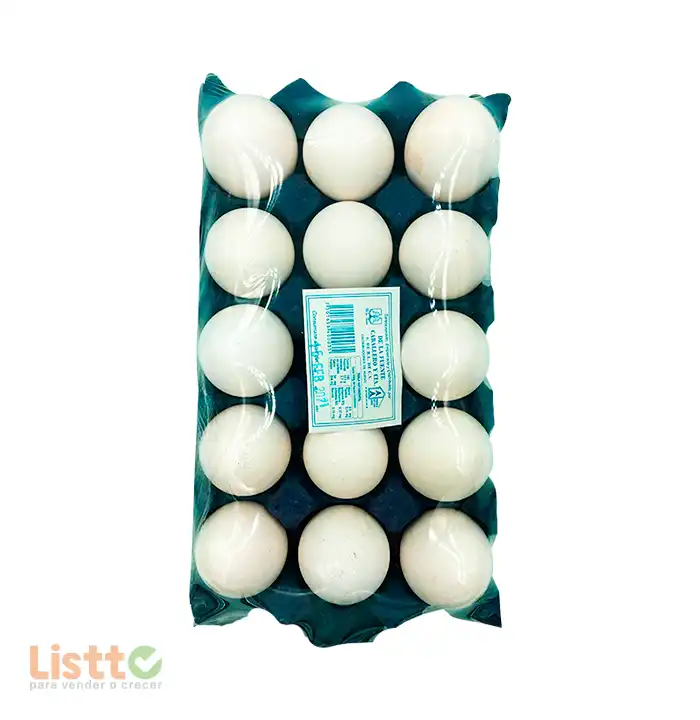 Huevo De la Fuente Blanco Mediano 15 pz.