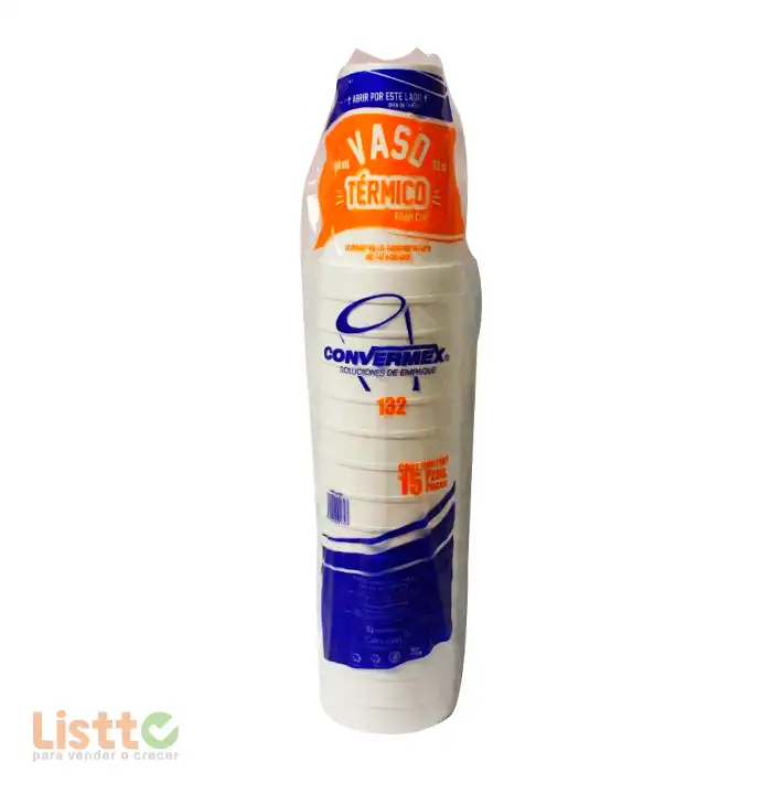 Vaso Térmico Convermex Número 132 15 pz.